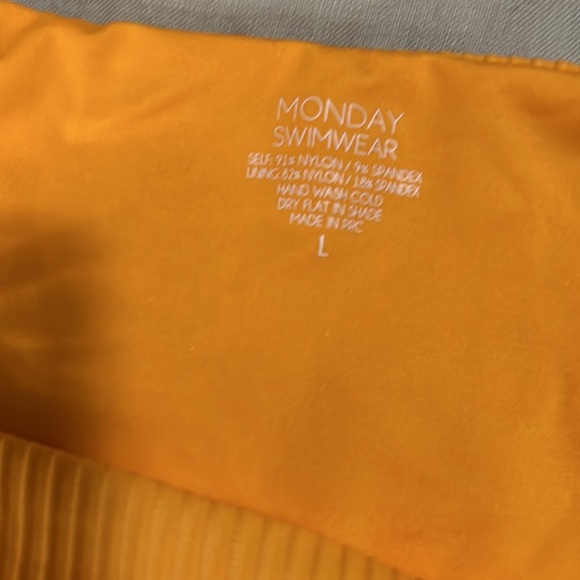 Monday Swimwear Barbados Bottom in Tangerine - Picture 5 of 7